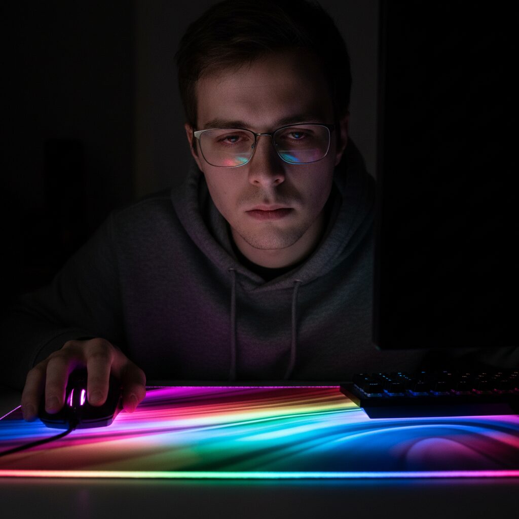 découvrez pourquoi les tapis de souris lumineux peuvent causer plus de fatigue oculaire et comment protéger vos yeux lors de leur utilisation.