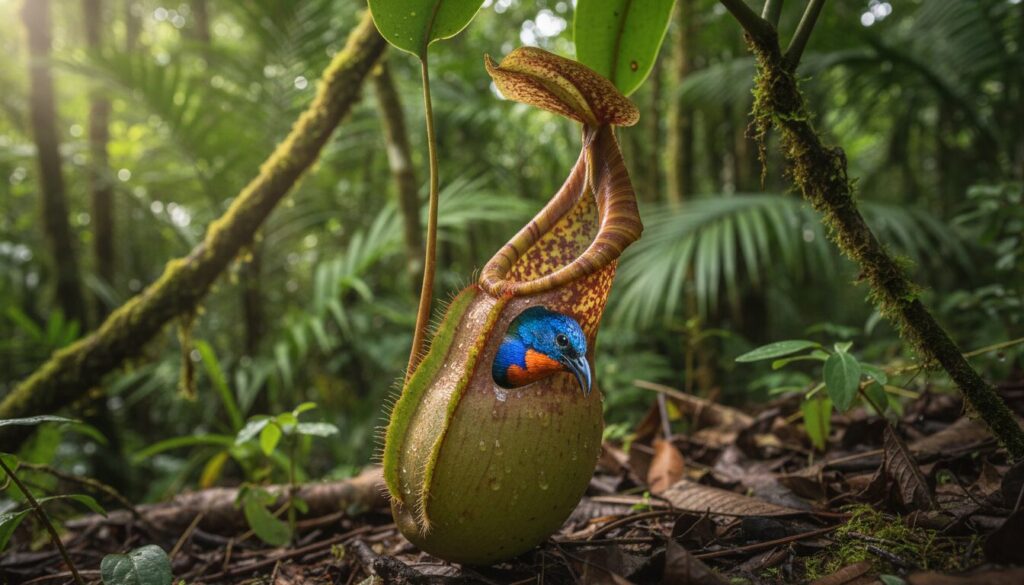 découvrez comment certaines plantes carnivores étonnantes peuvent digérer même de petits oiseaux, révélant les secrets fascinants de leur mécanisme de chasse et de digestion.