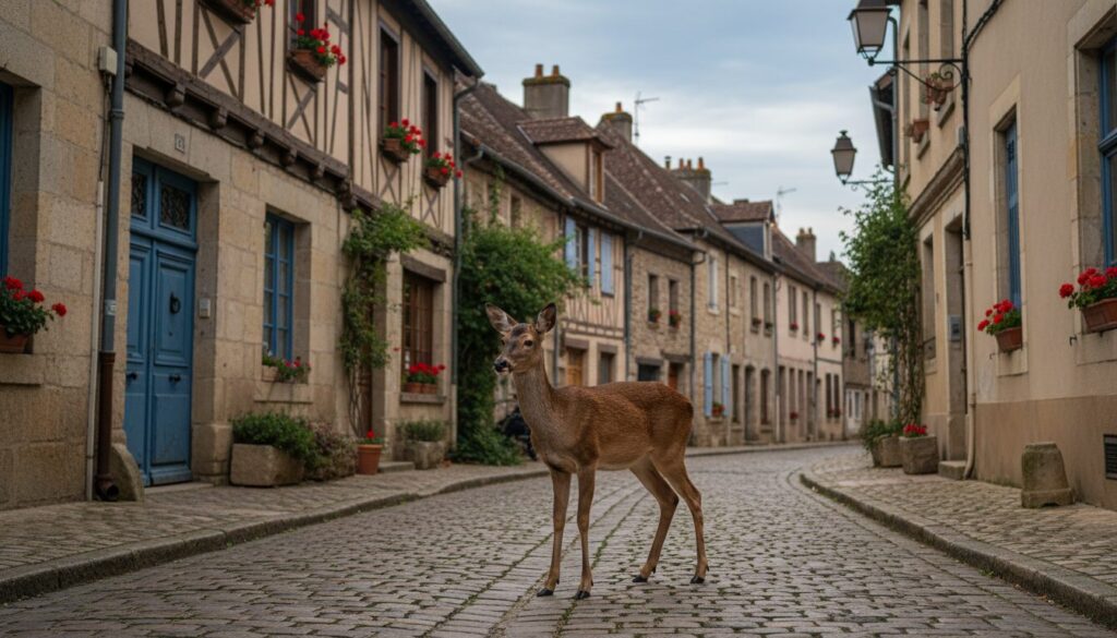 découvrez l'incroyable aventure d'un cerf égaré qui a déambulé dans les rues de morlaàs ce dimanche, surprenant les habitants et attirant tous les regards.