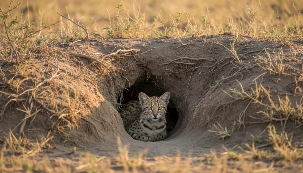 découvrez comment les terriers de rongeurs offrent un refuge unique au plus petit chat sauvage d'afrique, révélant un comportement fascinant et un habitat naturel surprenant.