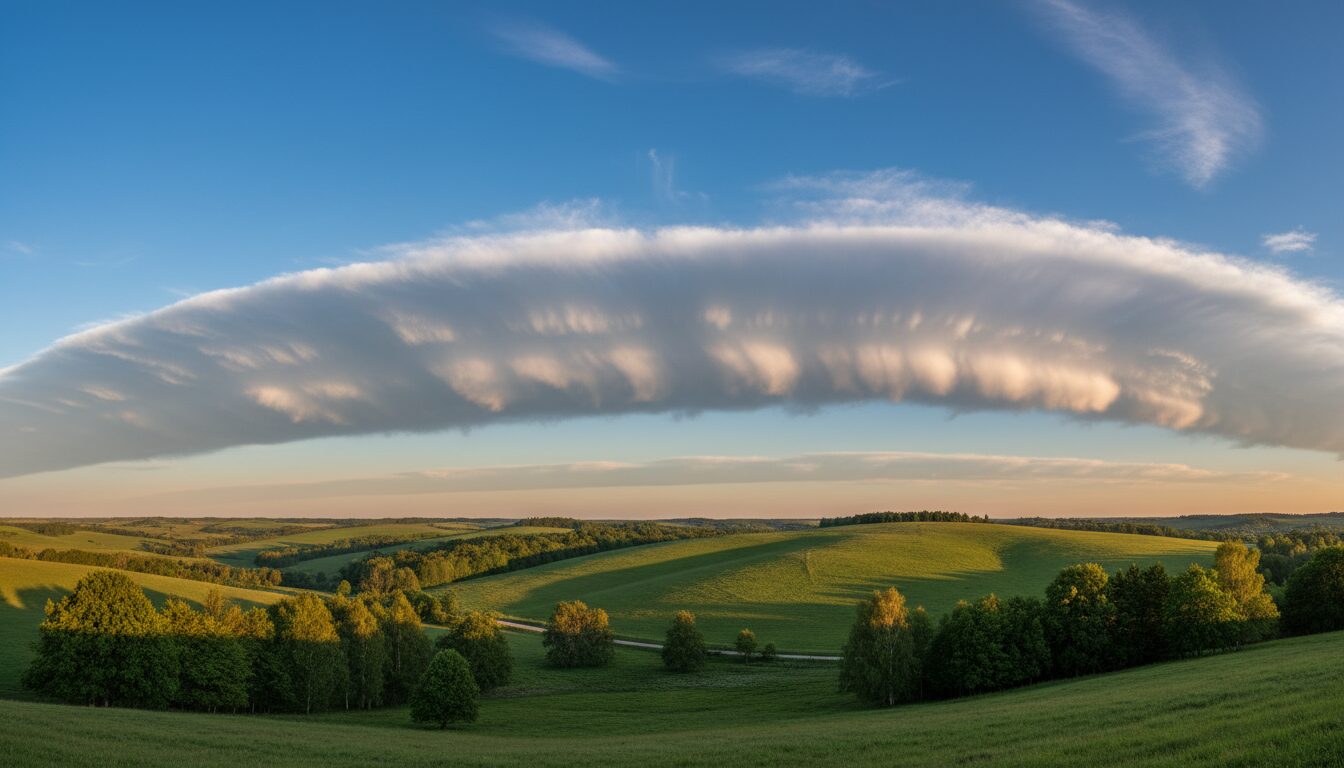 découvrez comment se forment les nuages en tubes réguliers au-dessus des collines, en explorant les phénomènes atmosphériques et les conditions météorologiques qui provoquent cette formation unique.