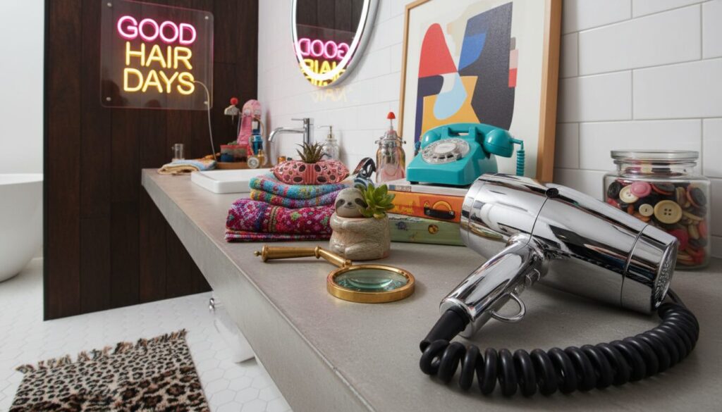 découvrez comment le sèche-cheveux est devenu un incontournable de nos routines quotidiennes, malgré les habitudes étranges qui l'entourent.