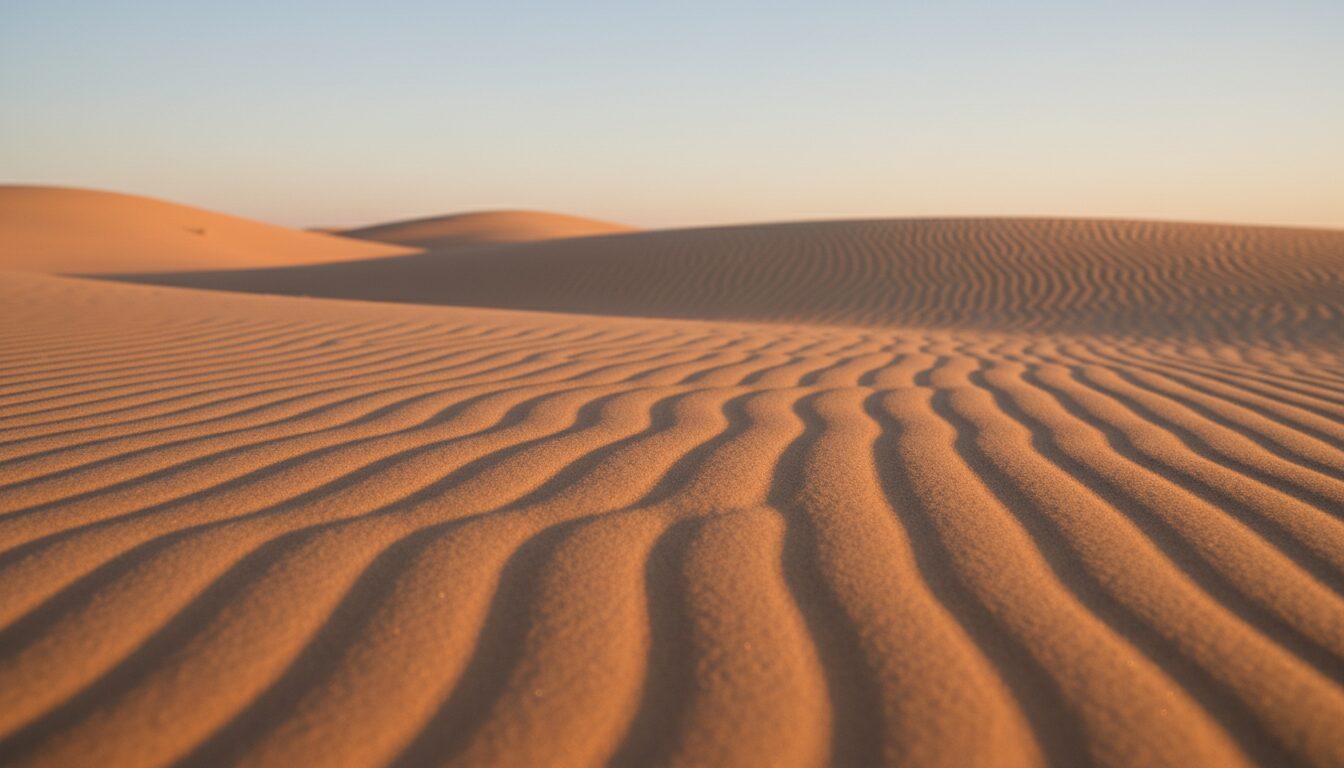 découvrez comment le vent façonne les paysages désertiques en créant des vagues de sable aux motifs réguliers grâce à des processus naturels fascinants.