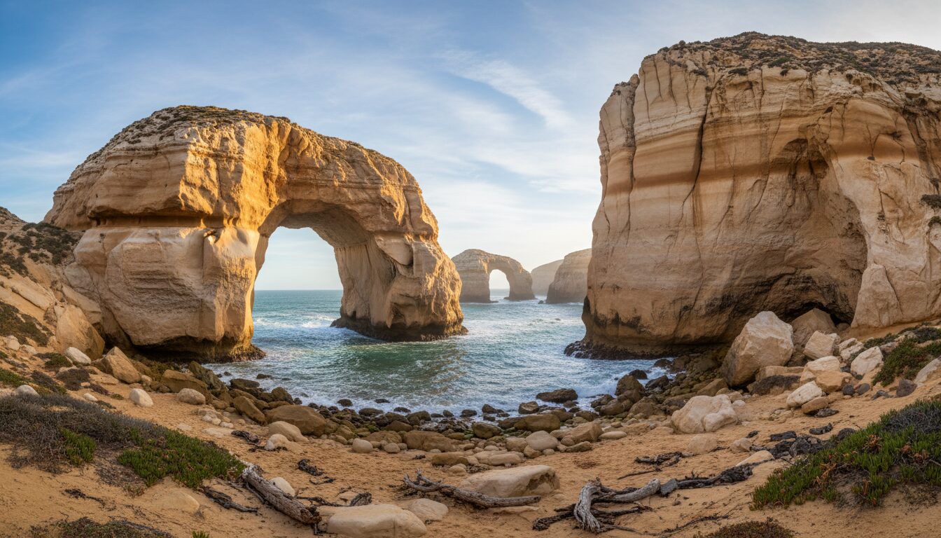 découvrez comment l'érosion façonne lentement des arches naturelles spectaculaires, créant des formations géologiques d'une beauté saisissante à travers le temps.
