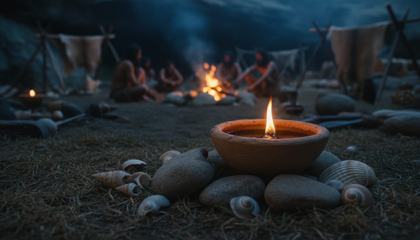 découvrez comment les premières lampes à huile ont illuminé le quotidien des premiers foyers humains et marqué un tournant dans l'histoire de l'éclairage.