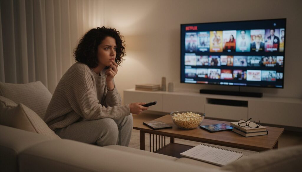 découvrez pourquoi nous passons souvent trop de temps à choisir un film sur netflix et comment simplifier cette décision pour profiter rapidement de votre soirée cinéma.