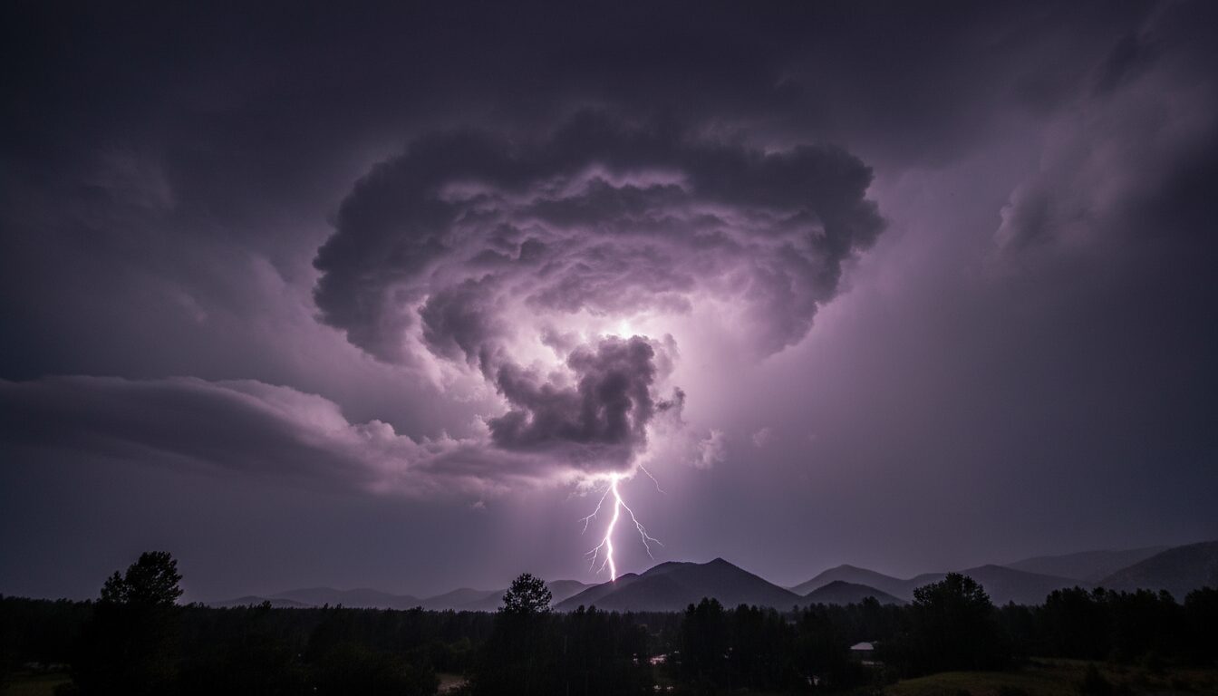 découvrez comment se forme le bref éclair violet visible après certains orages forts, un phénomène naturel fascinant lié aux décharges électriques spécifiques dans l'atmosphère.