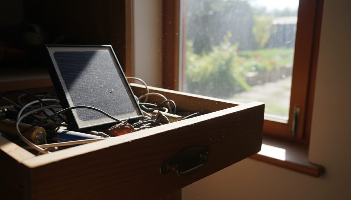 découvrez pourquoi un chargeur solaire est resté inutilisé dans un tiroir tout l'été et les leçons à tirer pour mieux profiter de l'énergie solaire.