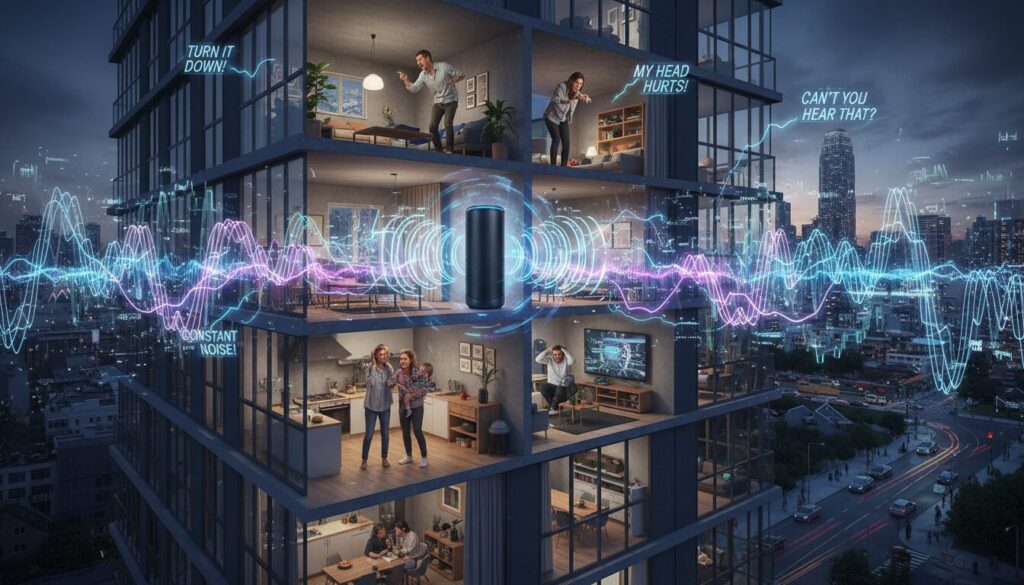 découvrez comment une enceinte bluetooth a causé des interférences et provoqué des tensions avec des voisins mécontents. une histoire surprenante sur les perturbations sonores et les conflits de voisinage.