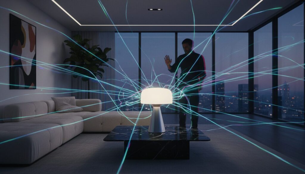 découvrez comment une lampe à contrôle gestuel a paradoxalement rendu la gestion de la lumière imprévisible et incontrôlable, entre innovation technologique et défis inattendus.