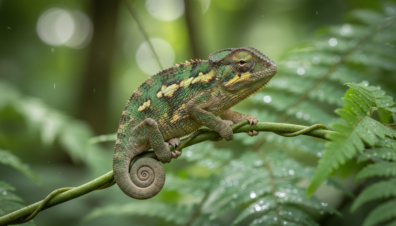explorez les secrets du caméléon pygmée, un mini-reptile fascinant doté d'incroyables capacités d’adaptation à son environnement.