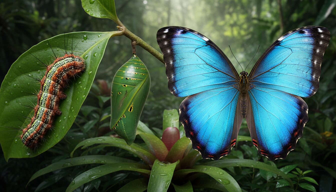découvrez l'évolution fascinante des ailes du papillon morpho bleu, joyau éclatant de la forêt tropicale, et plongez dans la beauté et la science de ce magnifique insecte.
