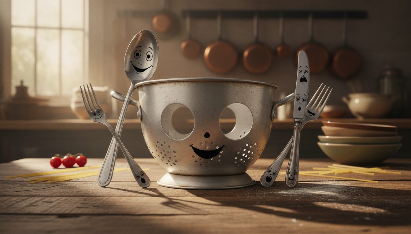 découvrez l'histoire humoristique de la passoire et ses trous légendaires, une aventure pleine d'esprit et de malice qui transforme un objet du quotidien en héros inattendu.