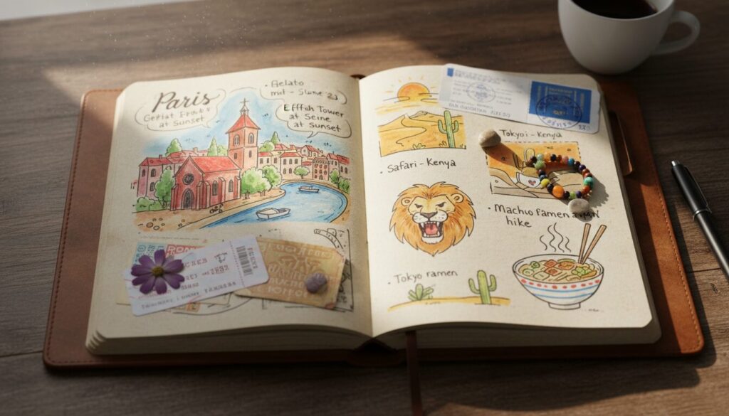 découvrez pourquoi tenir un carnet de voyage est une habitude qui apporte bonheur et bien-être, en capturant souvenirs, émotions et découvertes tout au long de vos aventures.