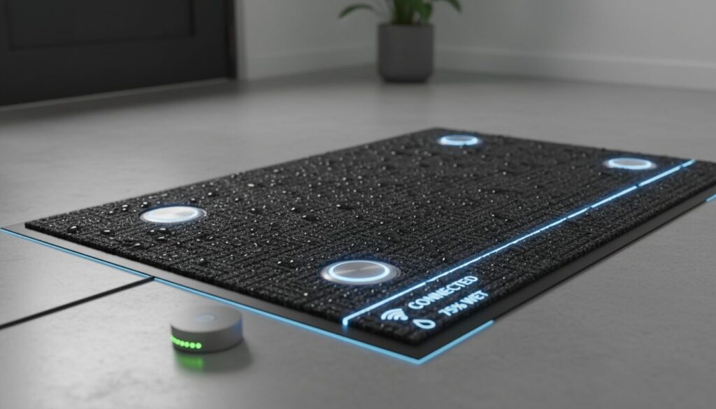 découvrez pourquoi les tapis d’entrée connectés peuvent ne pas détecter les personnes lorsqu'il pleut et comment améliorer leur performance en conditions humides.