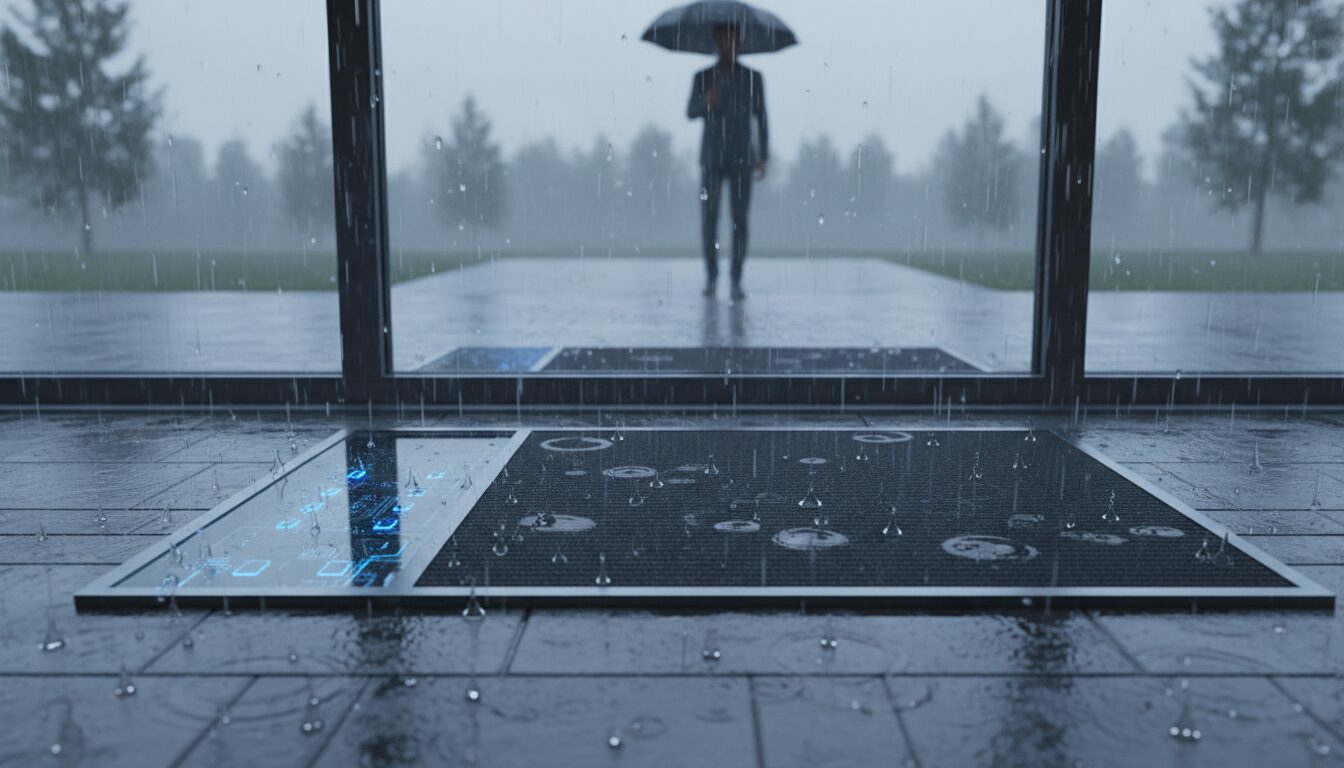 découvrez pourquoi les tapis d’entrée connectés ne détectent personne sous la pluie et comment l'humidité peut affecter leur fonctionnement.