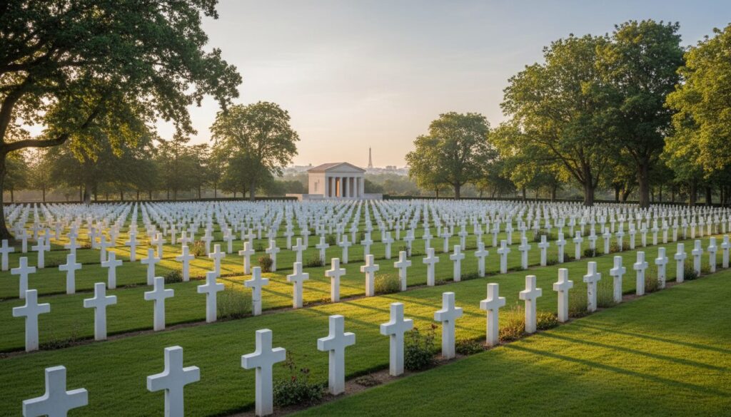 découvrez le seul cimetière américain en île-de-france, un lieu unique de mémoire parmi les onze cimetières répartis en france, rendant hommage aux soldats américains.