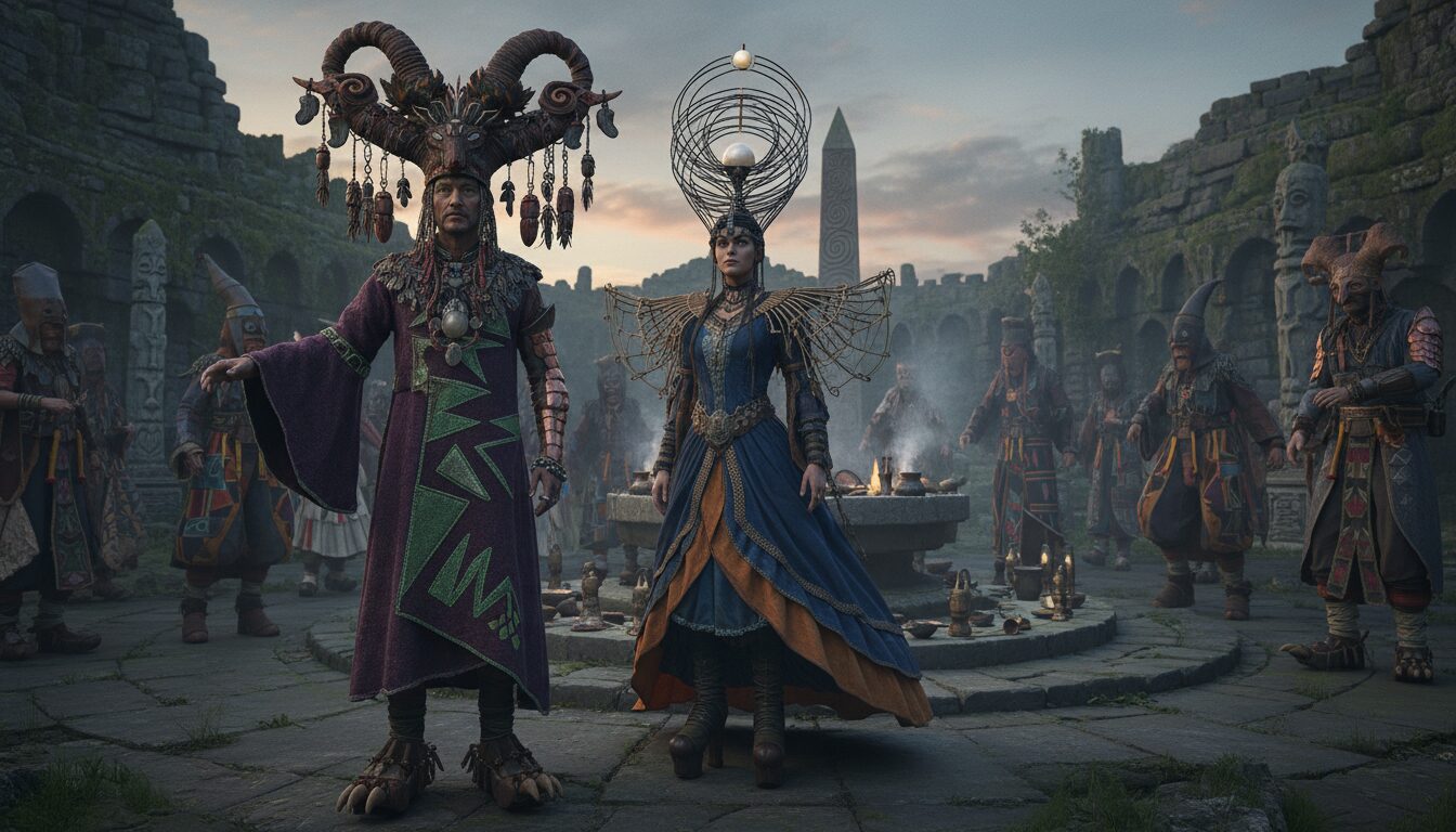 découvrez les bizarreries fascinantes des habits traditionnels portés lors des cérémonies anciennes et plongez dans les coutumes insolites du passé.