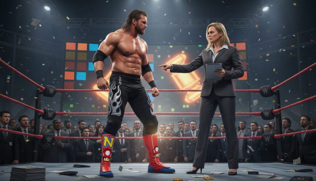 découvrez comment nintendo a surpris en adressant une mise en demeure à une star de la wwe, et ce, à cause de ses bottes insolites. une affaire inattendue qui mêle culture gaming et catch.