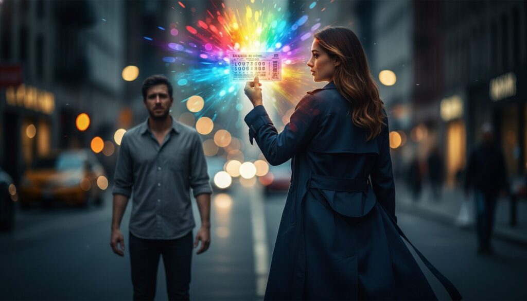 découvrez l'histoire étonnante d'une femme qui quitte son compagnon pour un ticket de loterie, une aventure pleine de surprises qui ne se termine pas comme prévu.
