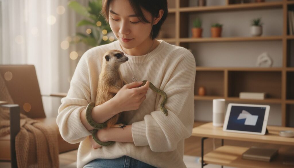 découvrez pourquoi les jeunes chinois préfèrent adopter des suricates et des serpents, des animaux plus faciles à vivre qu’un chien, alliant originalité et passion.