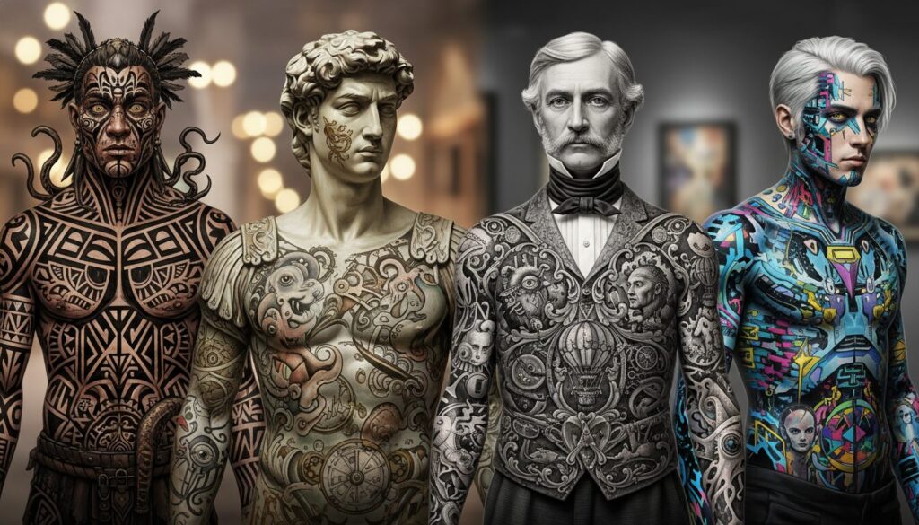 découvrez comment l'art du tatouage a évolué à travers les âges, en explorant ses bizarreries uniques et son riche héritage culturel.