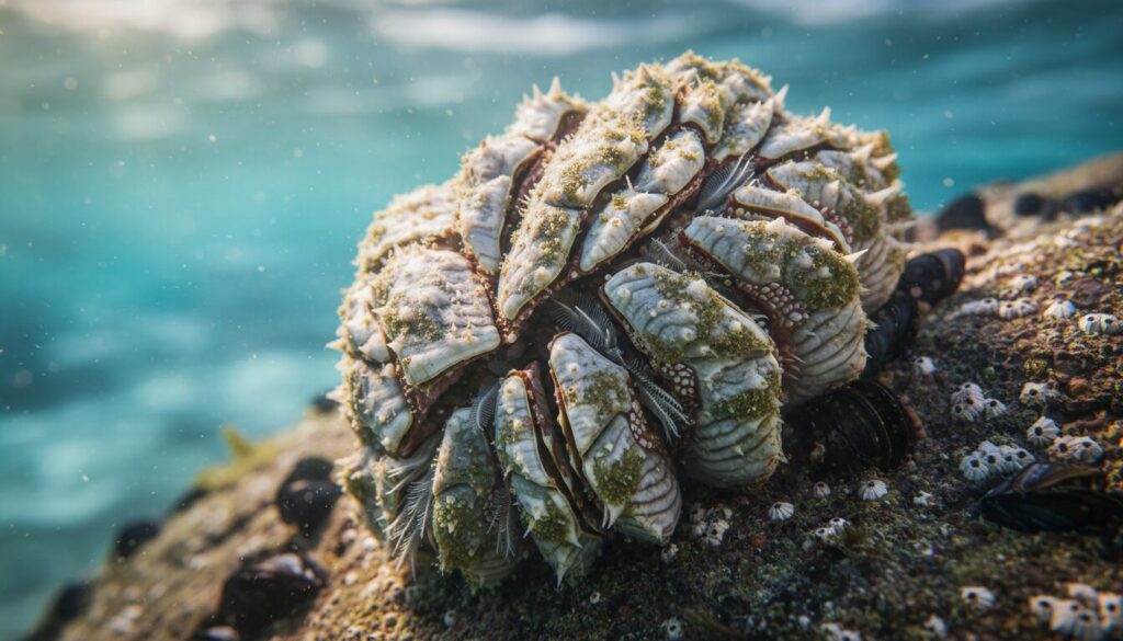 explorez le barnacle géant, un crustacé fascinant doté d'une structure étonnante et unique, dévoilant les mystères de cet animal marin hors du commun.