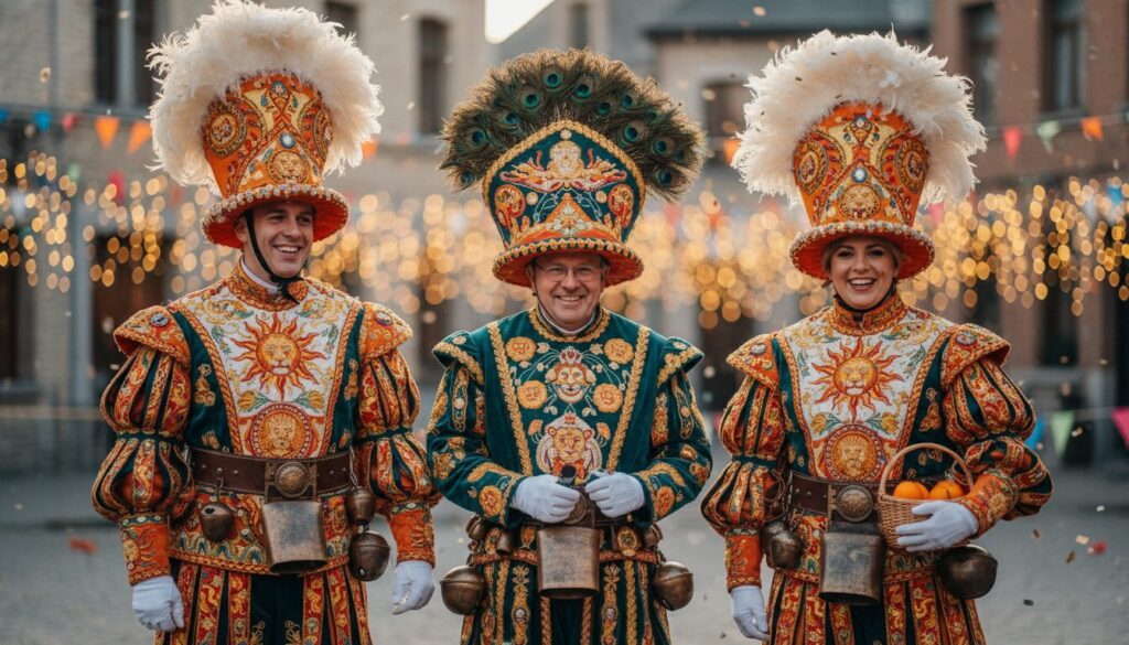 à carnières, assistez à un mariage unique où le bourgmestre célèbre l'union de deux gilles, tous habillés en tenue traditionnelle, pour une cérémonie riche en culture et en émotions.