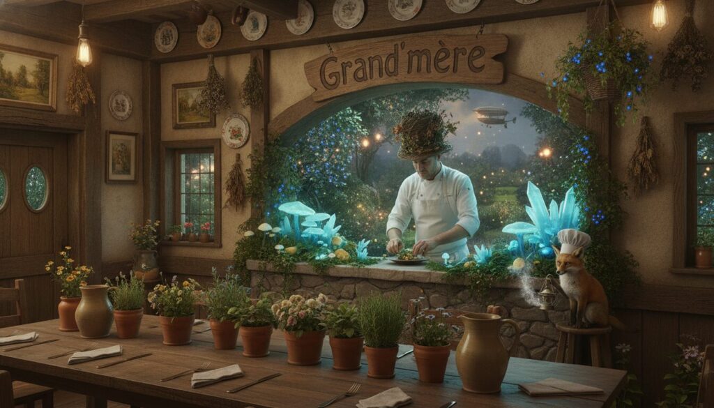 découvrez chez grand'mère l'insolite, le restaurant unique de sylvain pochon aux granges narboz (25), où gastronomie créative et ambiance chaleureuse se rencontrent pour une expérience culinaire inoubliable.