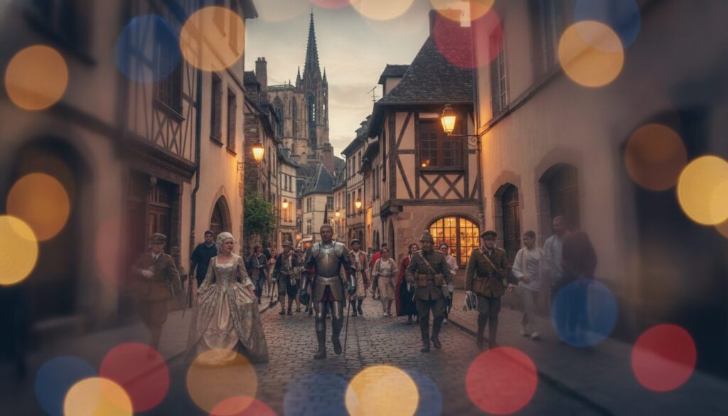 découvrez metz autrement avec les échappées temporelles : une visite insolite en costume pour un voyage unique à travers l'histoire de la ville.