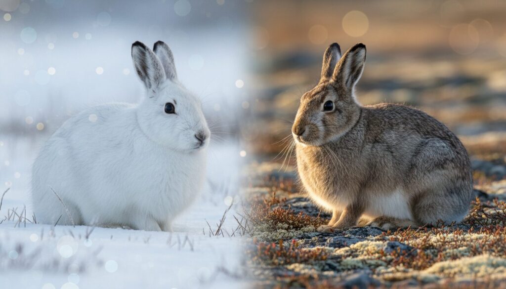 apprenez comment le lièvre arctique adapte sa fourrure aux changements de saisons pour mieux se camoufler et survivre dans son environnement.