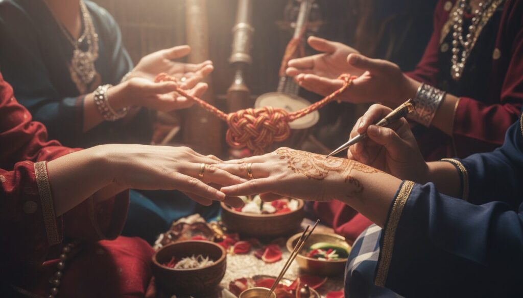 découvrez les mystères et significations des gestes rituels pratiqués lors des mariages à travers le monde, dévoilant des traditions uniques et fascinantes.