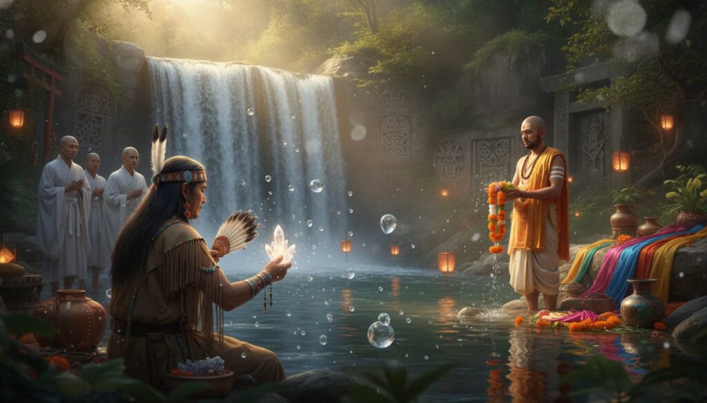 découvrez les pratiques rituelles étonnantes liées à l'eau à travers différentes cultures, révélant la symbolique et les traditions autour de cet élément vital.