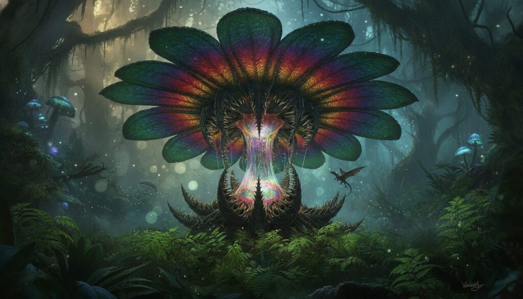 découvrez la fleur d’umbrella, une plante carnivore géante dotée d’un piège ingénieux qui fascine par son mécanisme unique et sa beauté surprenante.
