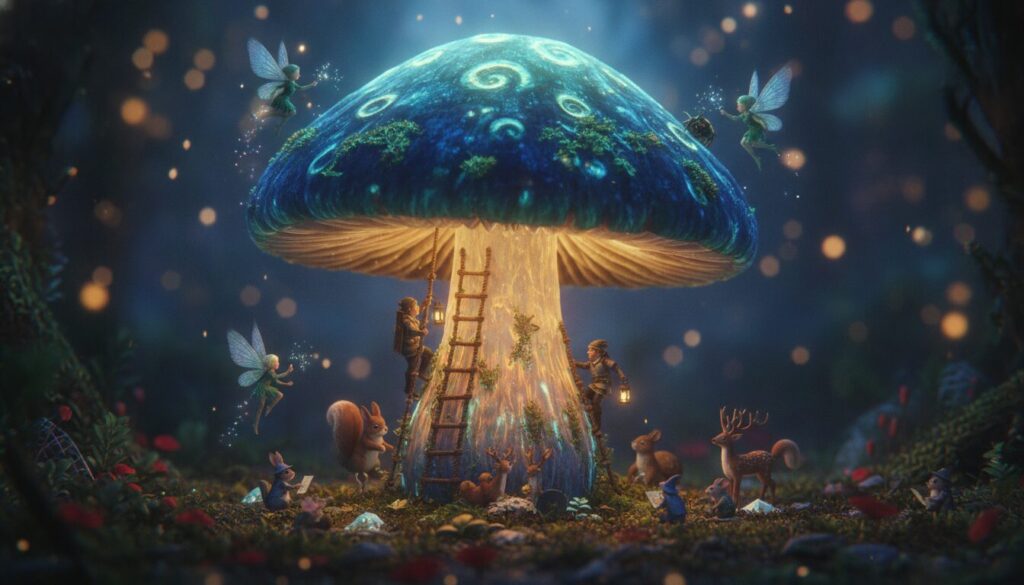 découvrez ce champignon magique qui vous transporte dans un univers fascinant peuplé de personnages miniatures dans la minute insolite.