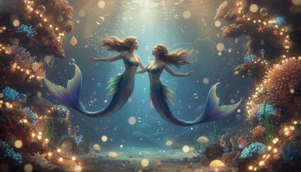 découvrez une activité insolite et féerique : elles ont nagé comme des sirènes pour célébrer noël dans une vidéo pleine de magie et d'émerveillement.