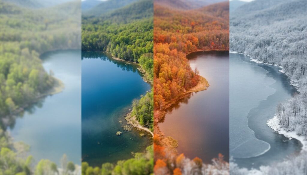 découvrez comment certains lacs modifient leur forme au fil des saisons grâce à des phénomènes naturels, sans érosion visible.