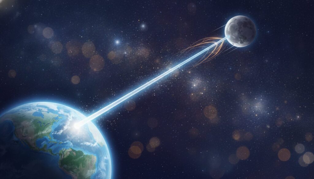 découvrez pourquoi la vitesse d'un très long bâton reliant la terre à la lune fascine les scientifiques et ce que cela révèle sur la physique spatiale.